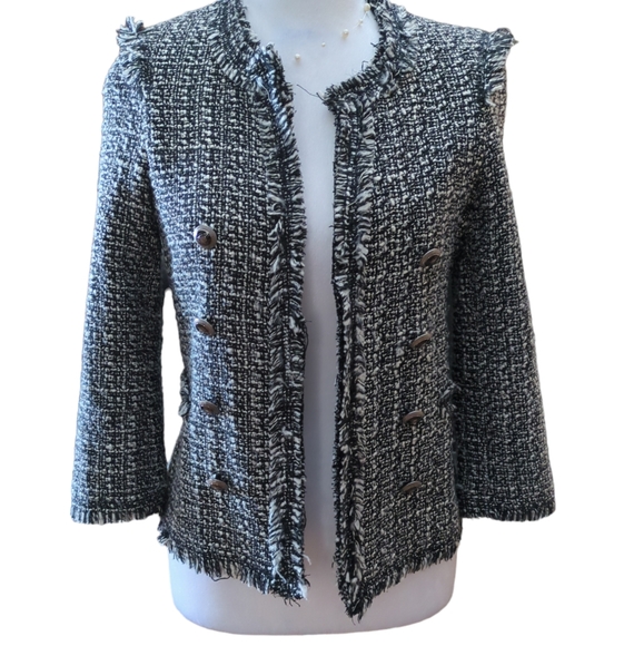 n/a Jackets & Blazers - Blazer white/black I don't have the brand.size S